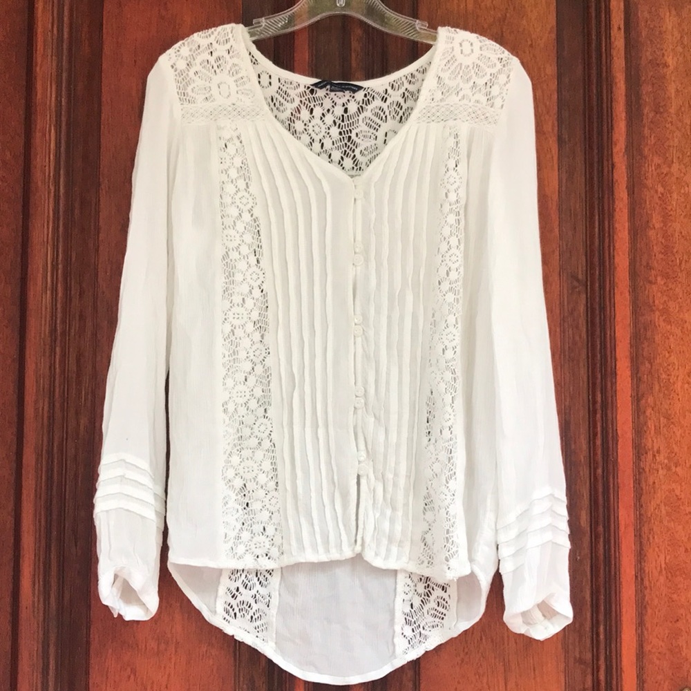 American Eagle Crochet Blouse